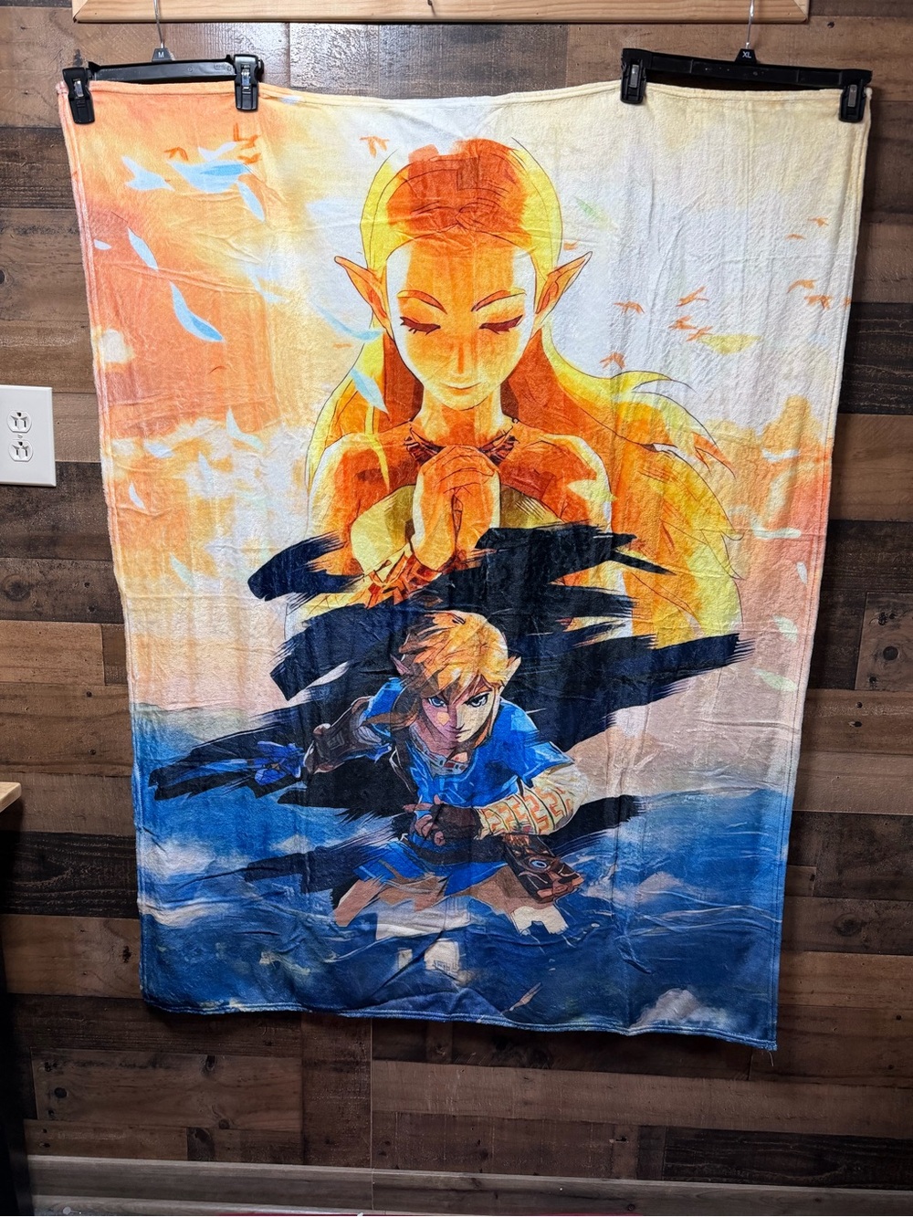 Legend of Zelda Breath of the Wild Link Zelda Fleece Throw Blanket 50x40 Gaming
